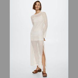 Openwork cotton dress